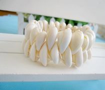 Full 28 special conch shell double row sea coin bracelet couple bracelet conch