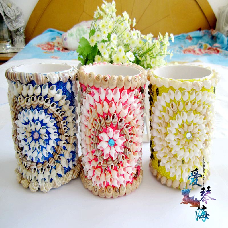 Natural Conch Shell Color conch Large pen holder Conch pen holder Shell pen holder 15cm