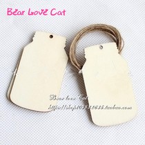 Creative custom wooden carving cutting lettering bottle Christmas tree wooden listing DIY handwritten 50 pieces