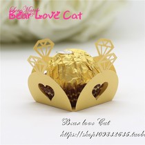 Mini cake snack paper holder exquisite diamond snow Mei Niang to chocolate wedding dessert decoration paper 50