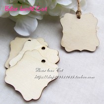 (50 pieces) wooden handwritten wish card Temple scenic spot wooden blessing wishing card activity listing engraving tag tag