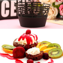 Exquisite dessert table art cupcakes surrounded by romantic wedding hollow notes cake decorated with 12 pieces