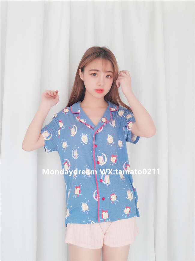 [Thứ hai] phương thức tinh tế khép kín mát mẻ độc thân châu Âu munkimunki dịch vụ đồ ngủ tại nhà những kiểu đồ bộ may đẹp
