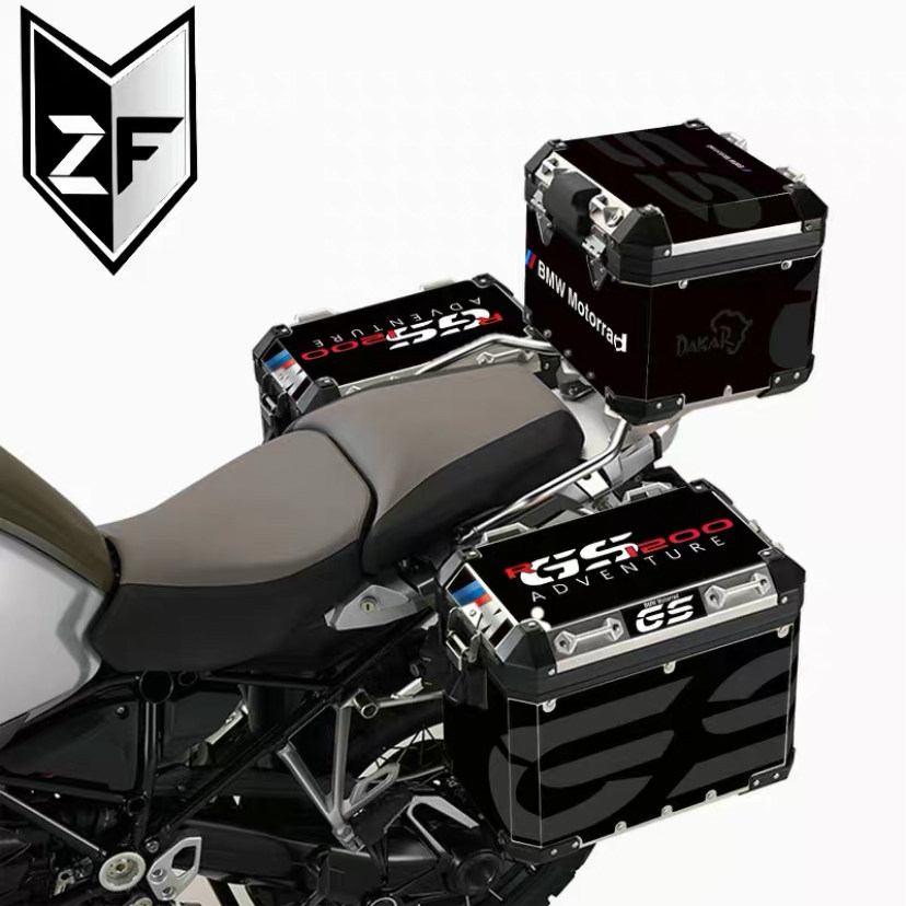 BMWR1200GS1250 Waterbird ADV original aluminum box side box three boxes of sticker film anti-collision strip flowers