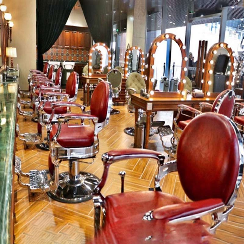 High-end hair salon Men's oil head chair Hair salon special hair salon Hair cutting chair Hair care can put down the chair
