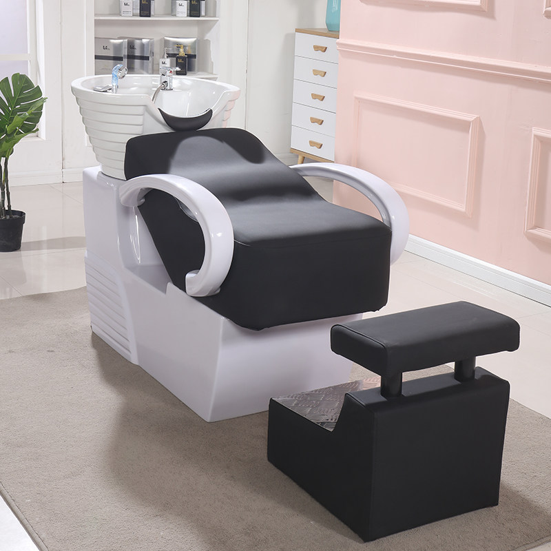 New high-end hair net red hair salon shop Half-lying shampoo bed flushing bed High-end simple sitting hair salon special