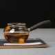 Kung Fu bộ phụ kiện kính dày chịu nhiệt công bằng cốc lê máy pha trà bên tay làm bằng gỗ biển để cốc công cộng - Trà sứ