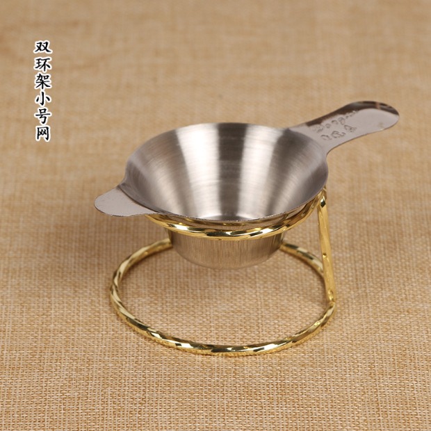 Trà đặt trà đạo phụ tùng inox trà rò rỉ dễ dàng bong bóng giá lười dễ dàng bong bóng giá đỡ khung lọc kệ trà ấm trà thủy tinh
