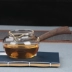 Kung Fu bộ phụ kiện kính dày chịu nhiệt công bằng cốc lê máy pha trà bên tay làm bằng gỗ biển để cốc công cộng - Trà sứ