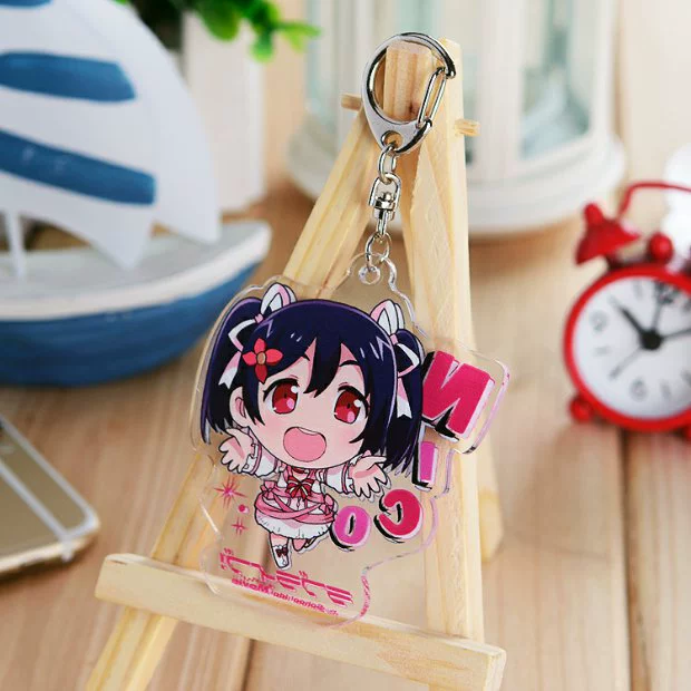 tình yêu trực tiếp! Anime Acrylic Keychain Keychain đáng yêu xung quanh South Bird Nicole - Carton / Hoạt hình liên quan