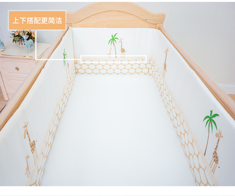 Baby Le Valley Nôi Bộ Bao quanh Bốn Mùa Phổ Có thể giặt được Bộ đồ giường cho trẻ sơ sinh Giường có thể tháo rời - Túi ngủ / Mat / Gối / Ded stuff gối chặn cho bé