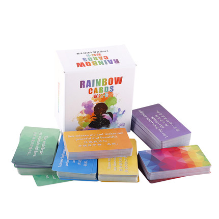 Rainbow card ice breaking tool (245 boxes) action - learning guide dedicated
