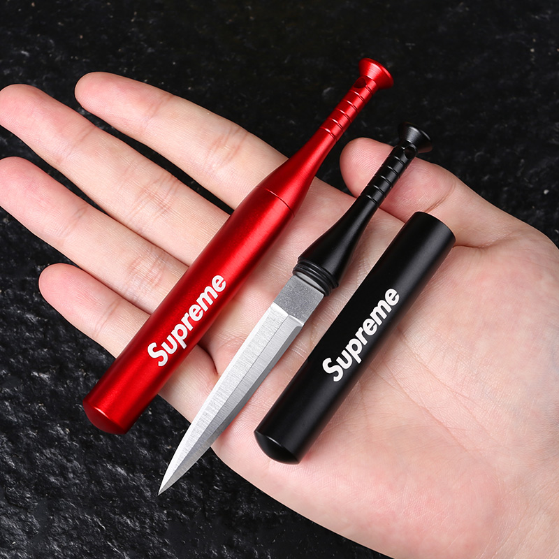 Mini baseball car pendant stick portable edc key pocket knife Creative disassembly express open express artifact keychain