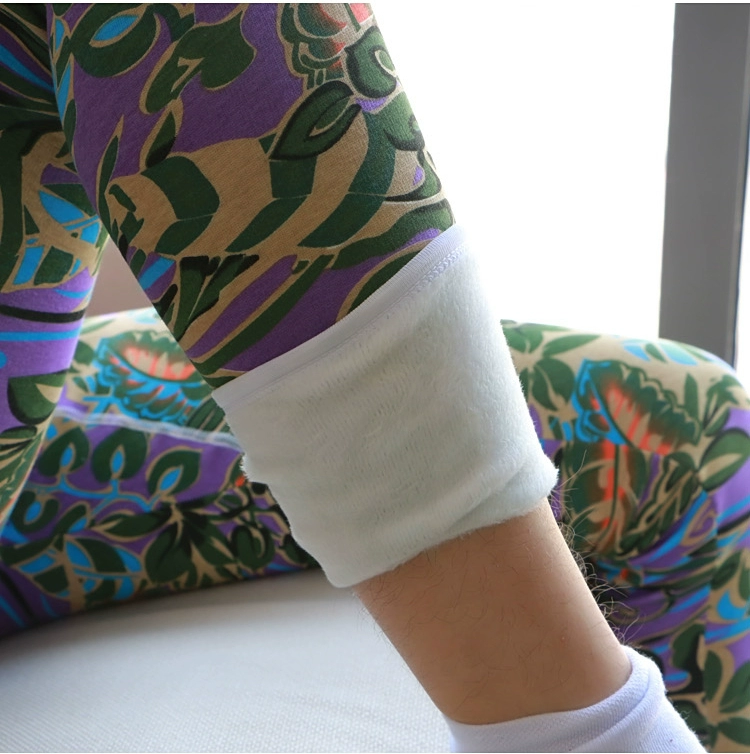 Quần mùa thu nam đơn mảnh cộng với nhung dày thanh niên quần legging mùa thu Slim sexy eo thấp quần thủy triều mùa thu và quần ấm mùa đông quần ấm thu đông nam