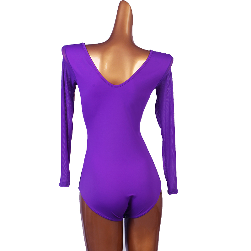 Purple Latin dance Jumpsuit for women girls Modern ballroom Dance