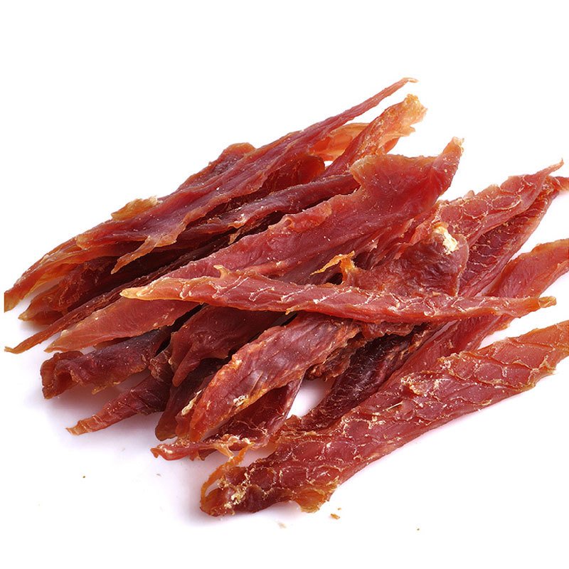 Dog snacks super delicious fresh duck meat strips 100g golden retriever teddy snacks duck breast meat duck meat pet snacks