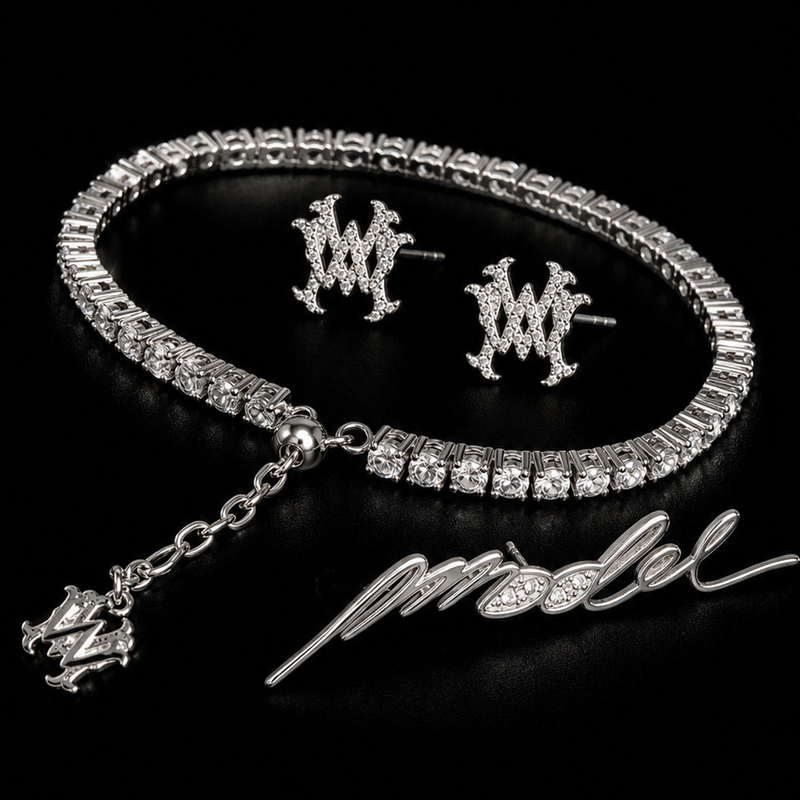 Moonwav Ultra-Sparkly Full Diamond Bracelet Tennis Bracelet Trendy Unisex Silver Zircon Thin Chain Couple Diamond-Encrusted Bracelet Moonwav Ultra-Sparkly Full Diamond Bracelet Tennis Bracelet Trendy Unisex Silver Zircon Thin Chain Couple Diamond-Encrusted Bracelet