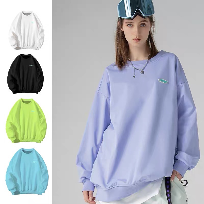 Shangguan Sa pomt waterproof windproof sweater velvet veneer with ski solid color sports bottoming shirt men and women breathable
