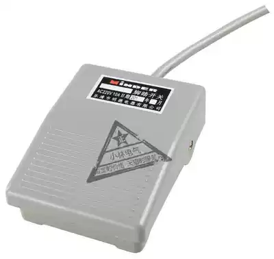 Mingde foot switch with wire MDFS-8 plastic with wire square silver contact point foot switch factory direct sales