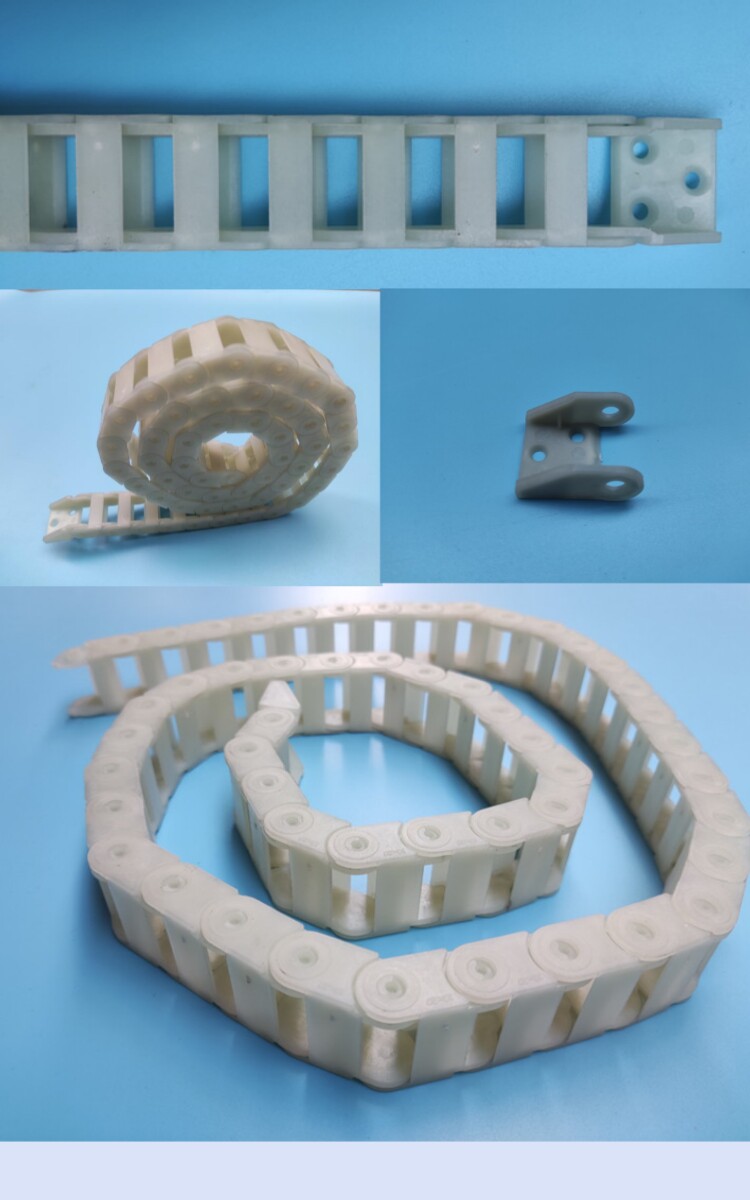 Буксир 尼龙段滑门坦克链穿线链条护管线槽电缆拖链直线平移悬浮门配件