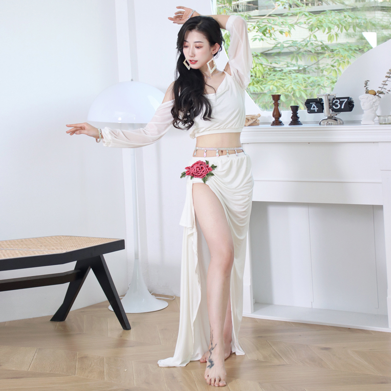 Belly dance costumes women 2022 new sets to practice the oriental dance suit beginners spring and summer fairy long skirts