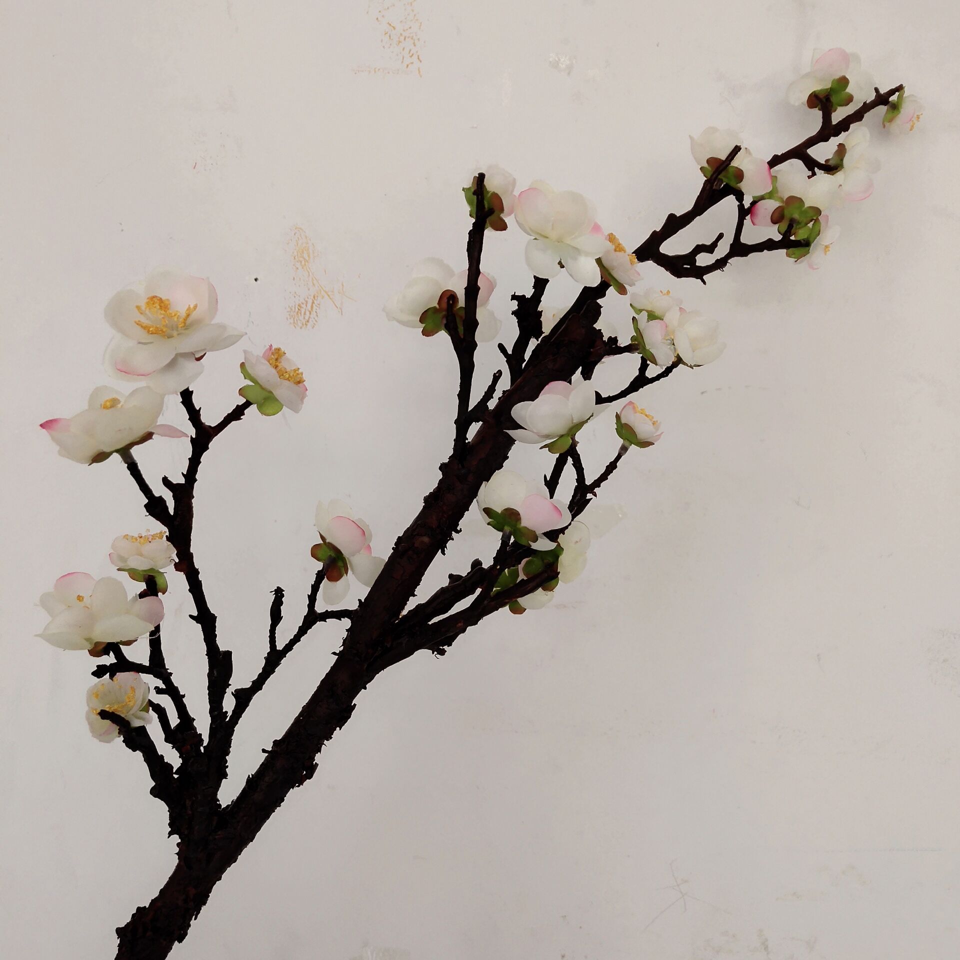 Sản phẩm mới mô phỏng hoa mận nhánh đơn chi nhánh nhà trong nhà phòng khách sàn trang trí cắm hoa giả hoa khô cành cây hoa - Hoa nhân tạo / Cây / Trái cây cây giả trang trí phòng khách