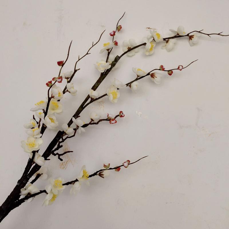Sản phẩm mới mô phỏng hoa mận nhánh đơn chi nhánh nhà trong nhà phòng khách sàn trang trí cắm hoa giả hoa khô cành cây hoa - Hoa nhân tạo / Cây / Trái cây cây giả trang trí phòng khách