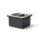 Stainless Steel Coffee Grounds Knock Box, Thickened, Detachable, Square, for Home Use, Italian Style, Commercial Bar Counter Knock Box