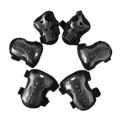 Skateboard protective gear Six-piece set of longboard dance board protective cover Protective gear Elbow pads Knee pads Hand guards Adult children's roller skating protective gear