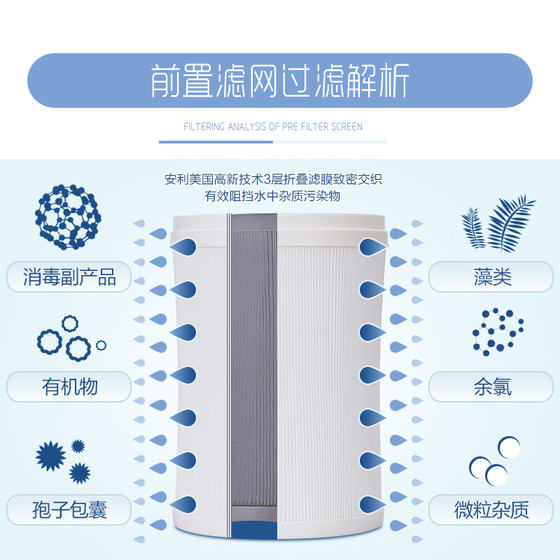 Amway water purifier filter pre-filter Amway water purifier household UV filter box Yizhiyuan domestic