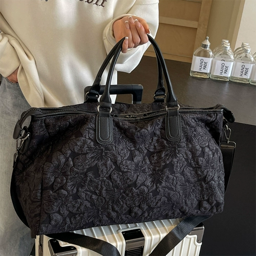 Сумка для путешествий, полиуретановая вместительная и большая портативная багажная сумка через плечо для спортзала