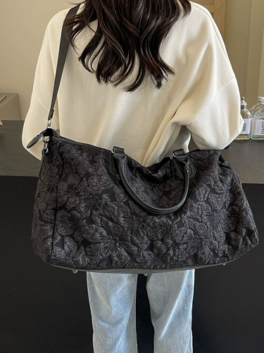 Сумка для путешествий, полиуретановая вместительная и большая портативная багажная сумка через плечо для спортзала