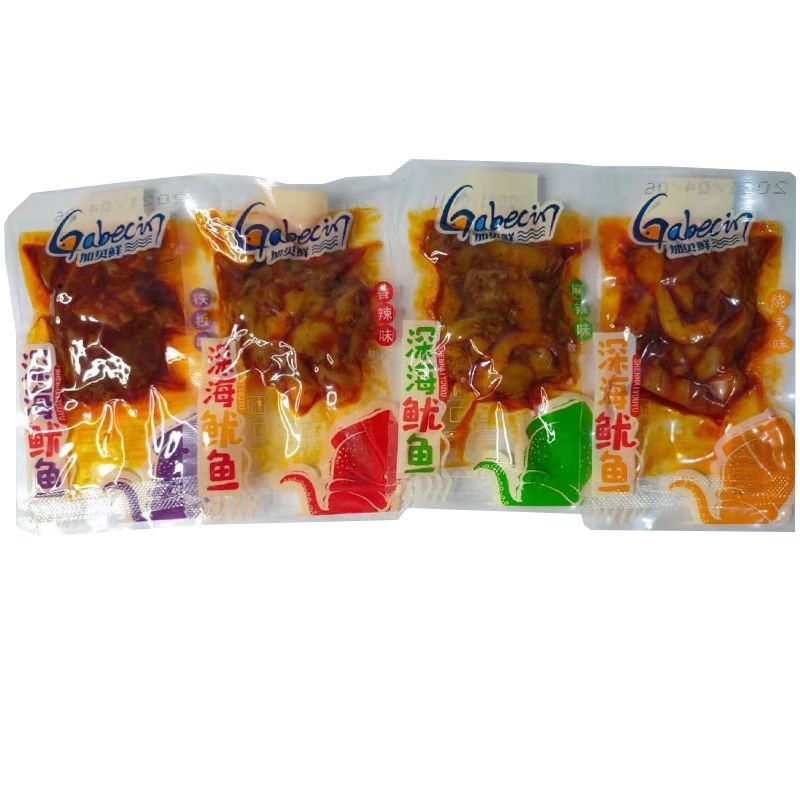 Hunan Teproduce Gabbay Fresh deep-sea squid string squid required 500G aromas of spicy and spicy BBQ taste ready-to-eat snacks