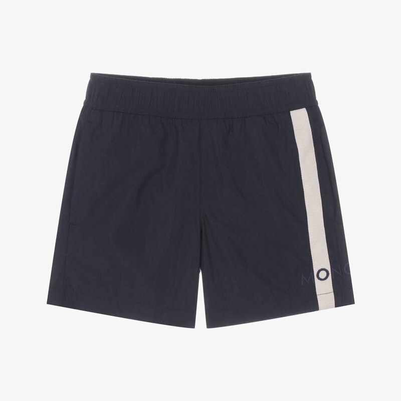 In Stock Moncler 26 Spring/Summer Children's Boys' Black Shorts Beach Shorts
