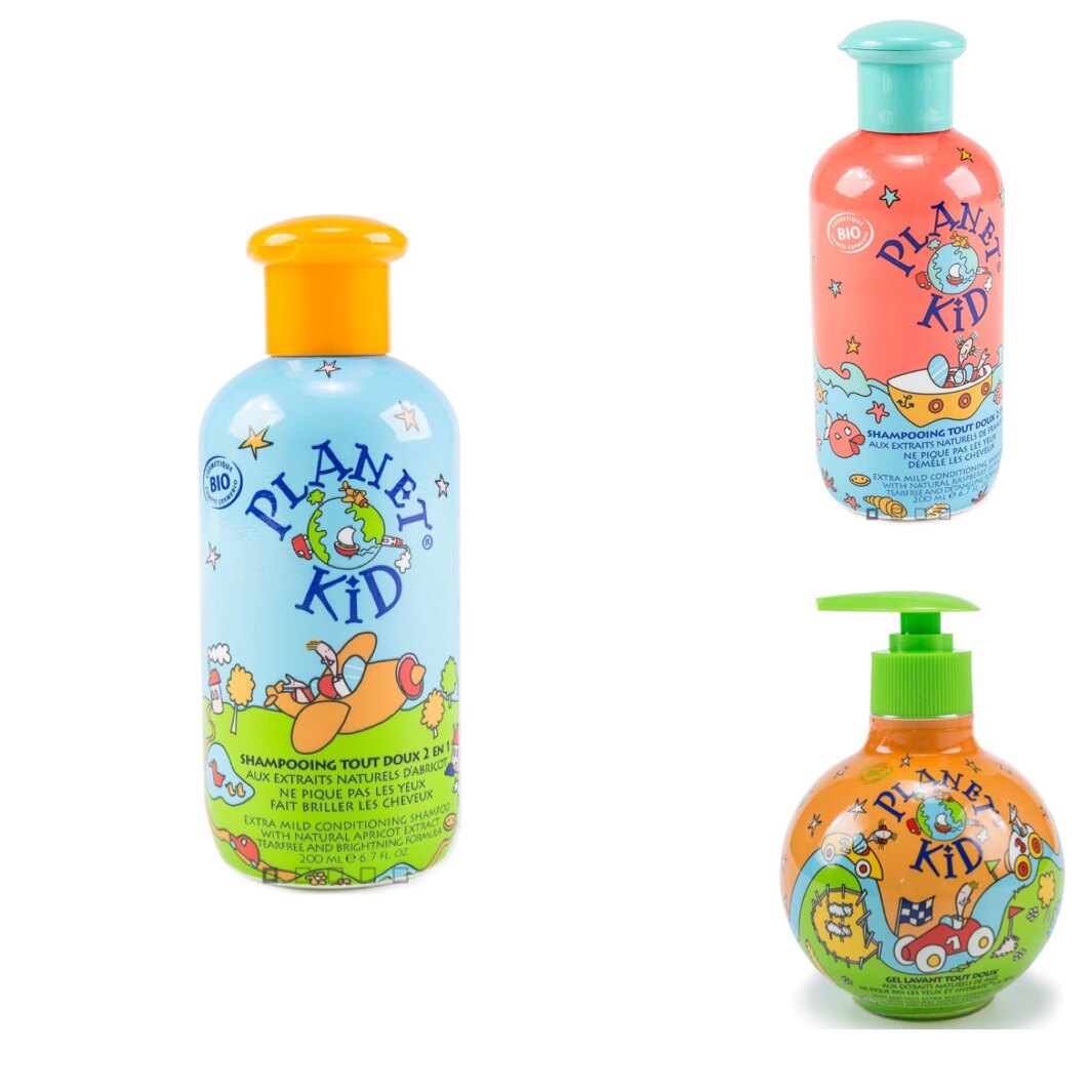 Spot French planet kid children raspberry almond fruit gentle shampoo 200ml