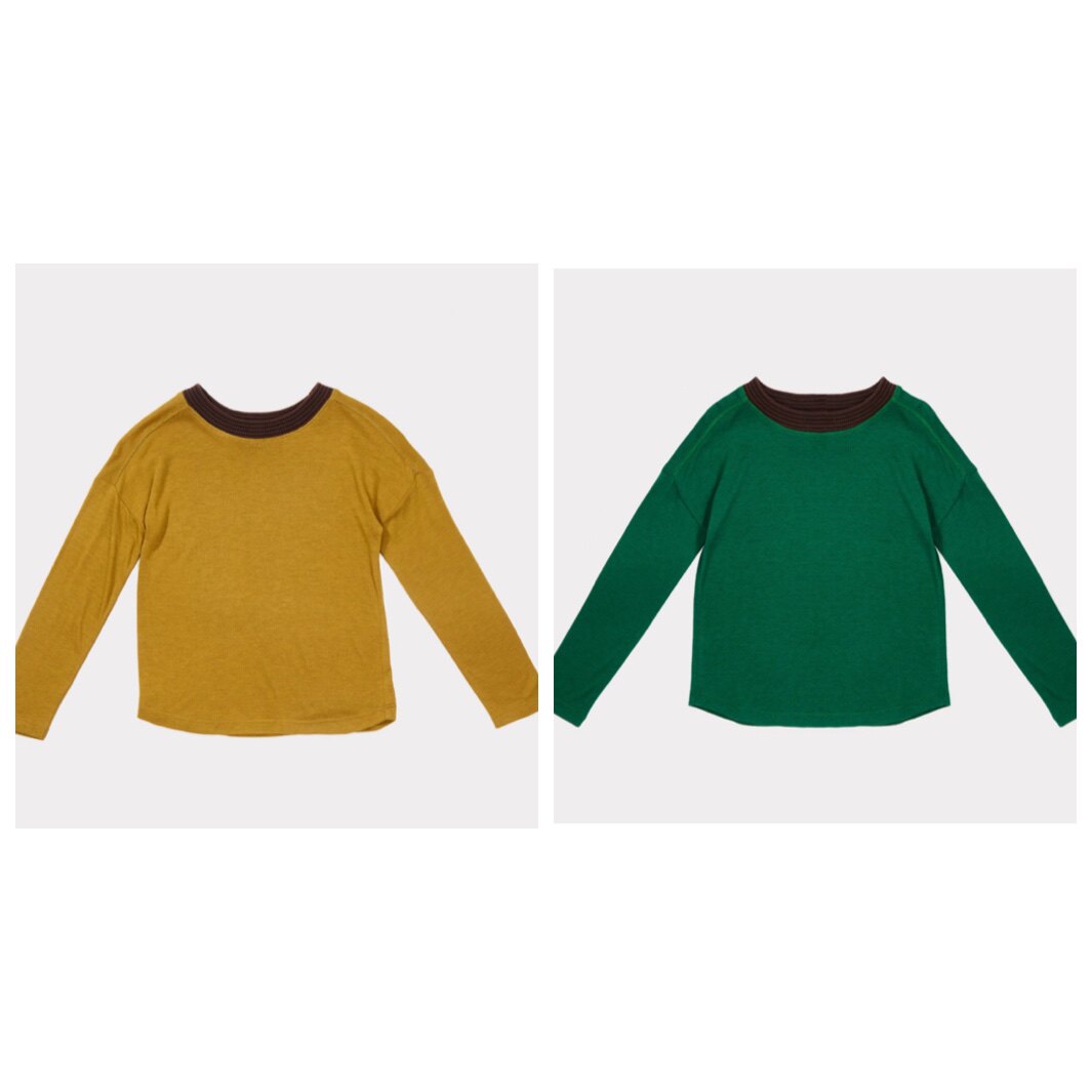 Spot caramel 18 autumn and winter new children knit blouse long sleeve T - shirt super comfortable