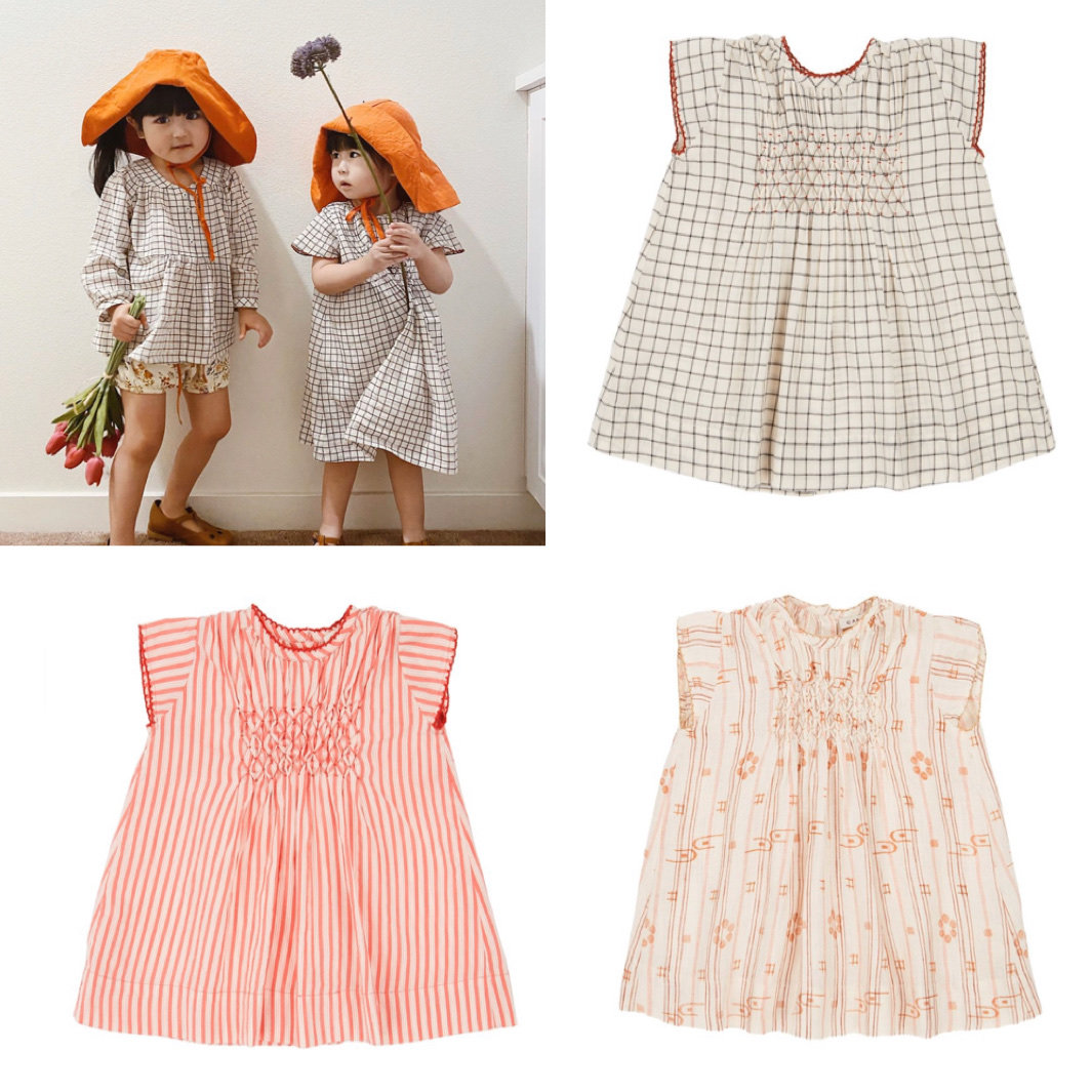 Spot caramel 20 spring and summer new children's baby children's dress cbc