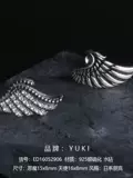Серьги подходит для мужчин и женщин для влюбленных, аксессуар, небольшие дизайнерские крылья ангела, серебро 925 пробы, подарок на день рождения