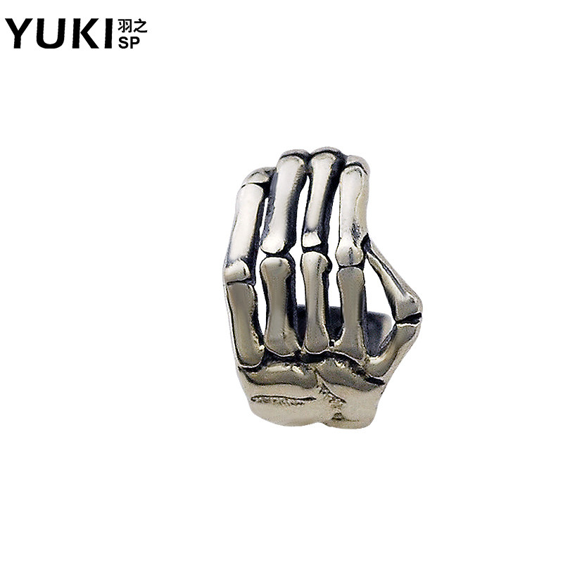 YUKI men's 925 pure silver ear clip with small crowdsourced design feeling earbone clip without earhole female damp bone claw earbuds ear button