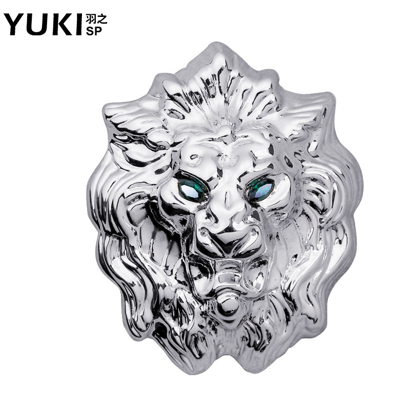 YUKI brooch Men's and women's personalized suit collar pin buckle European and American original design domineering lion thorn horse pin buckle