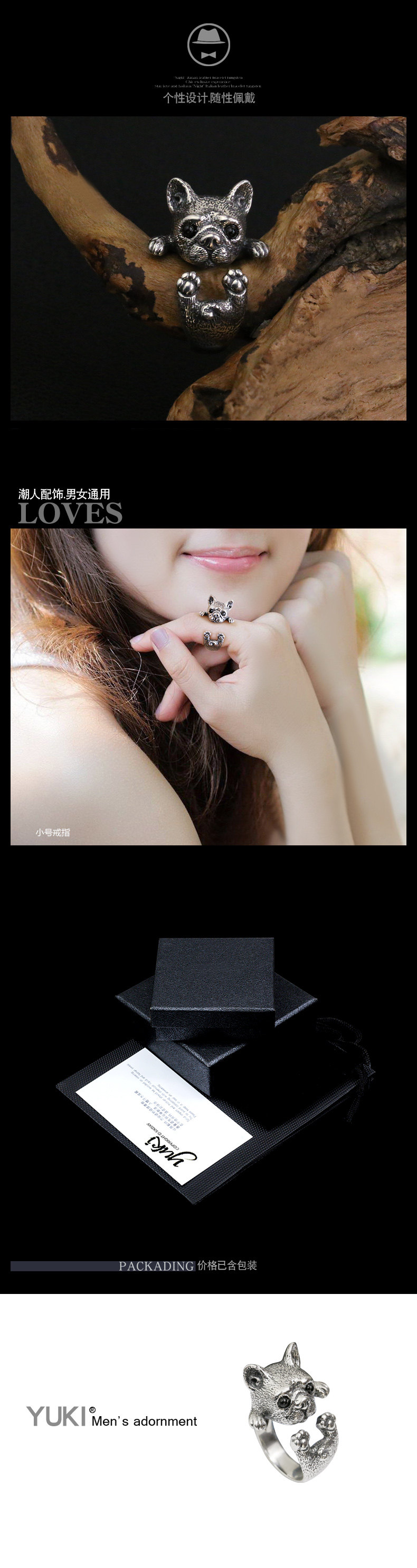 Bague homme YUKI   en Argenterie - Ref 3087722 Image 10