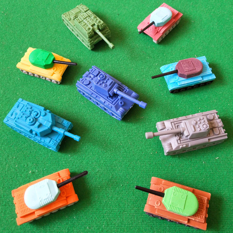 New Military Tank Rubber Wipe Blind Box Solid Styling Children Assembled Rubber Tanks Toys Elementary School Kids Special-Taobao