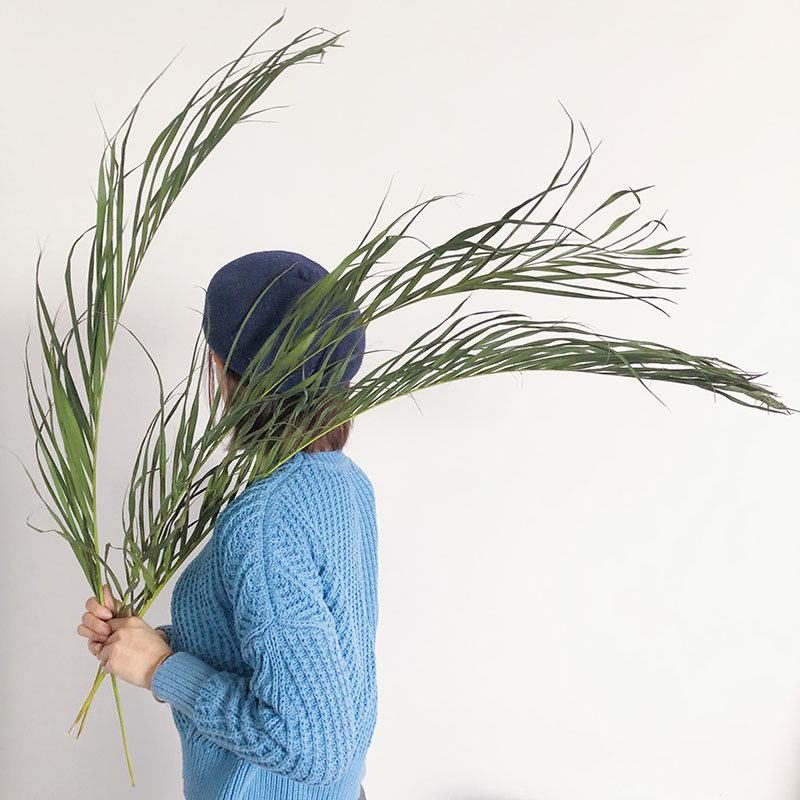 Nordic ins wind natural scattered tail sunflower air-dried leaves branches decoration set wedding photo props dry flower bouquet