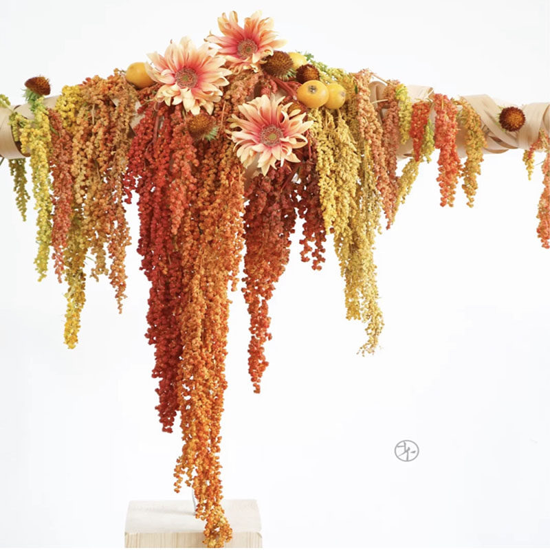 Hanging dried flower immortal flower decoration soft Lisi color hanging rice lover tears art diy material wedding shooting