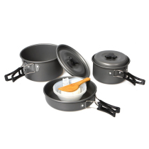 Outdoor 2 - 3 people picnic barbecue products outdoor camping pot cooker portable combination pan dish package