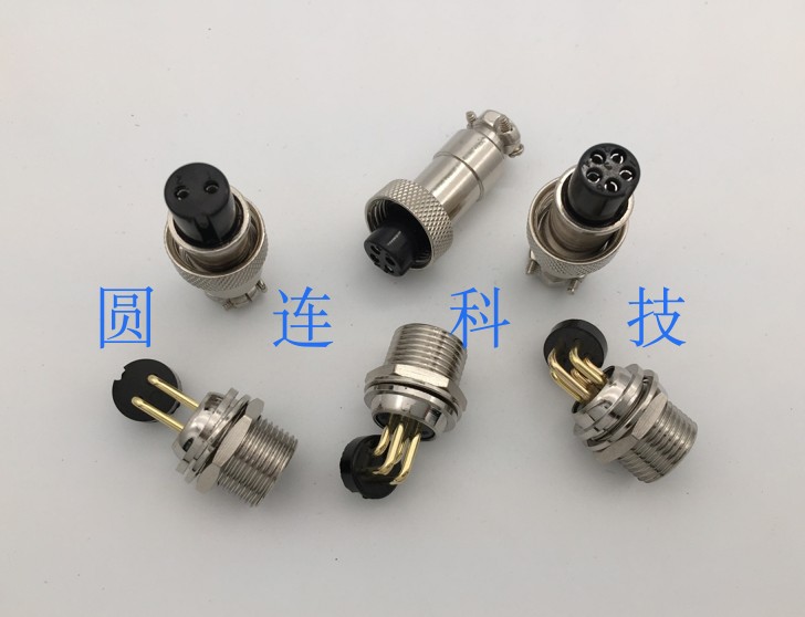 Aviation plug socket M12GX12 curved needle 2 3 4 5 6-core circuit board PCB welding board type 90 degree connector