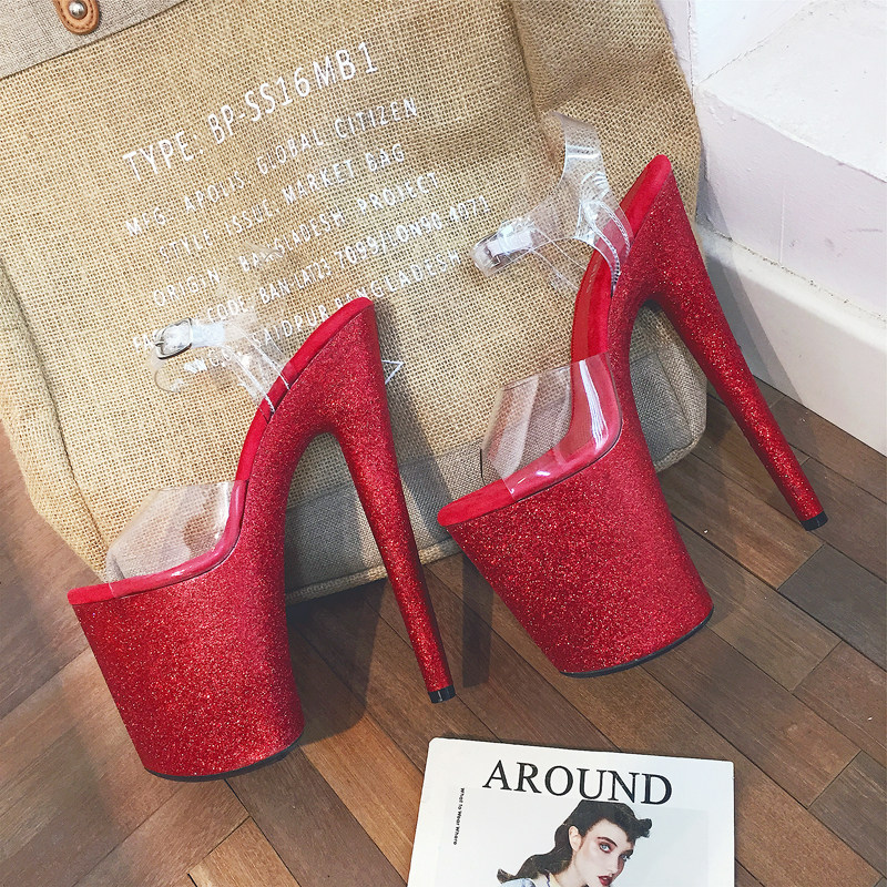 Leecabe New High Heels Private Custom Collar Dance High Heel Sandals Fashion Handsome with sports women 1J