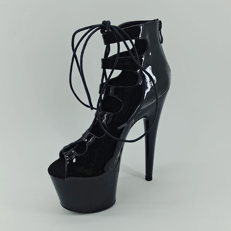 Leecabe's new fishmouth pole dancing high heel sandals fashion catwalk super heels dancing high heels dancing shoes 2K