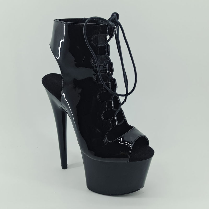 Leecabe New Fish Mouth Steel Pipe Dance High Heels Show Show Ultra High Heels Dance High Heels 3K