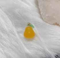 New natural yellow jade medullary agate small Sydney pendant necklace with no separated leaf buckle head bracelet accessories crystal